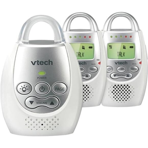 2 Audio Baby Monitor with up to 1,000 ft of Range, Vibrating Sound-Alert - Picture 1 of 4